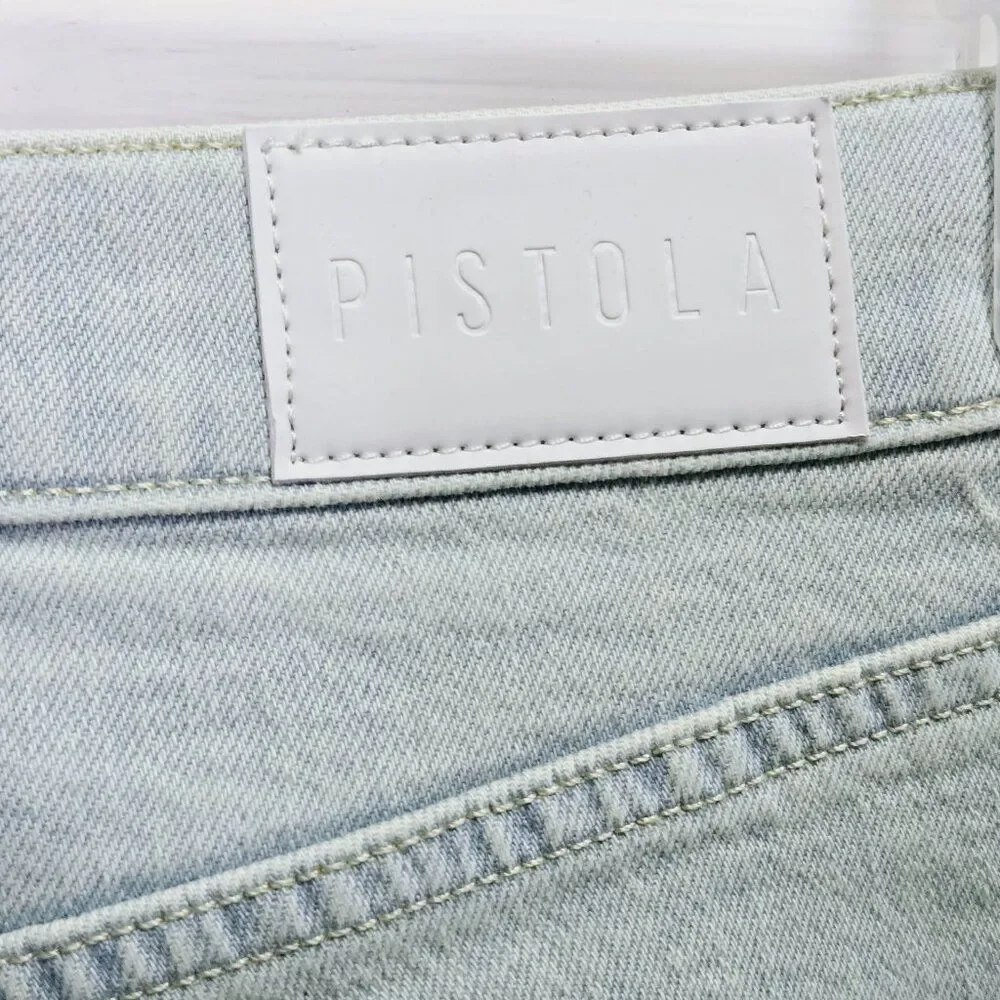 NWT PISTOLA ALEXA "LOCALS VINTAGE" HIGH RISE SPLIT FLARE 5 POCKET DENIM JEANS 26 - Picture 8 of 14
